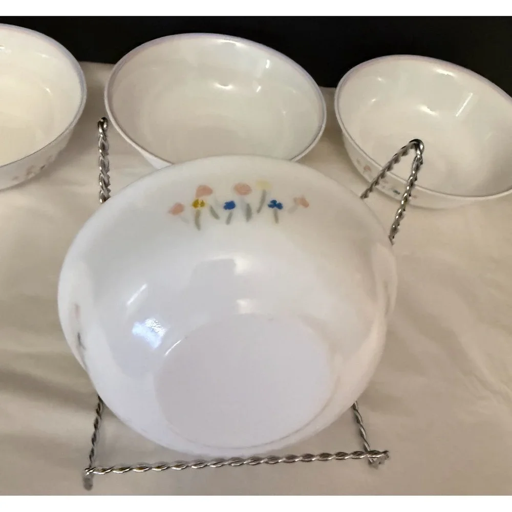 Arcopal Coupe Cereal Bowl Pastoral‎ Set 4 White 6